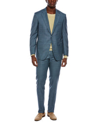 Canali 2Pc Wool Suit With Flat Front Pant