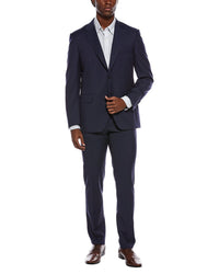 Canali 2Pc Wool Suit With Flat Front Pant