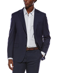 Canali 2Pc Wool Suit With Flat Front Pant