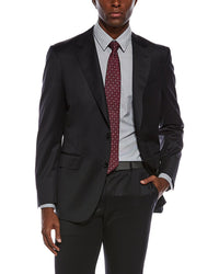 Canali 2Pc Wool Suit With Flat Front Pant