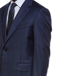 Canali 2Pc Wool Suit With Flat Front Pant