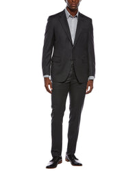 Canali 2Pc Wool Suit With Flat Front Pant