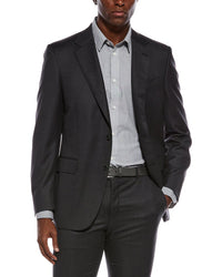 Canali 2Pc Wool Suit With Flat Front Pant