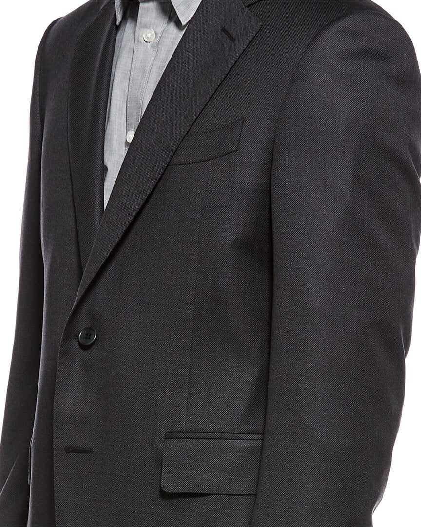 Canali 2Pc Wool Suit With Flat Front Pant