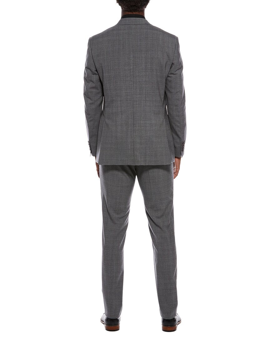 Canali 2Pc Wool Suit With Flat Front Pant