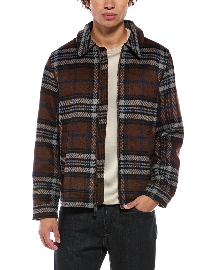 7 For All Mankind Zip Up Shirt Jacket