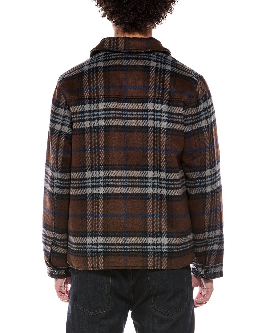7 For All Mankind Zip Up Shirt Jacket
