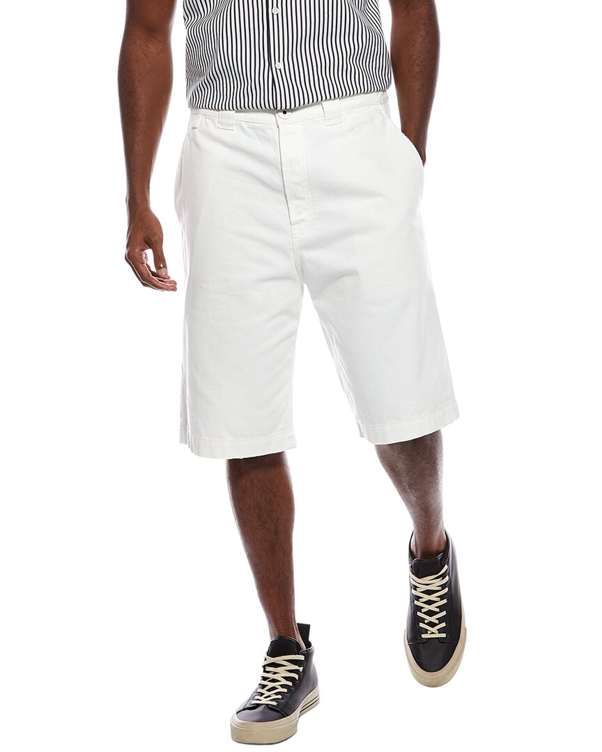 Lanvin Wave Embroidered Denim Short