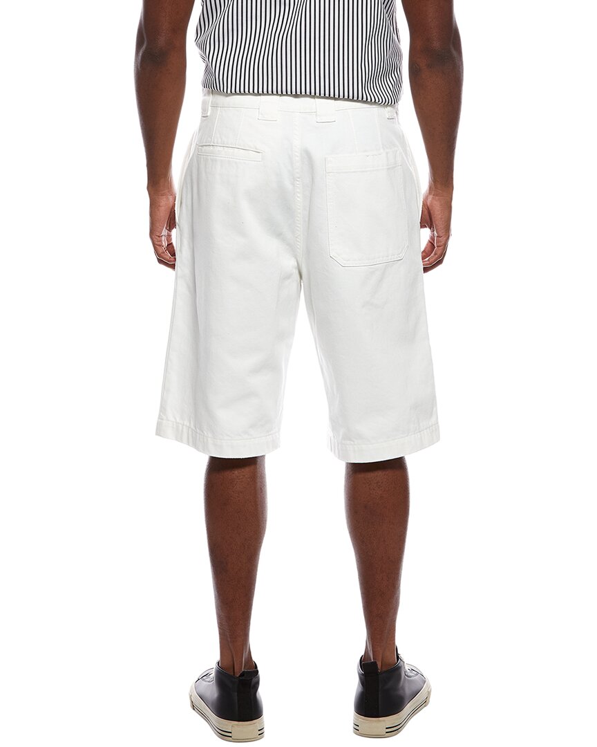 Lanvin Wave Embroidered Denim Short
