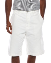 Lanvin Wave Embroidered Denim Short