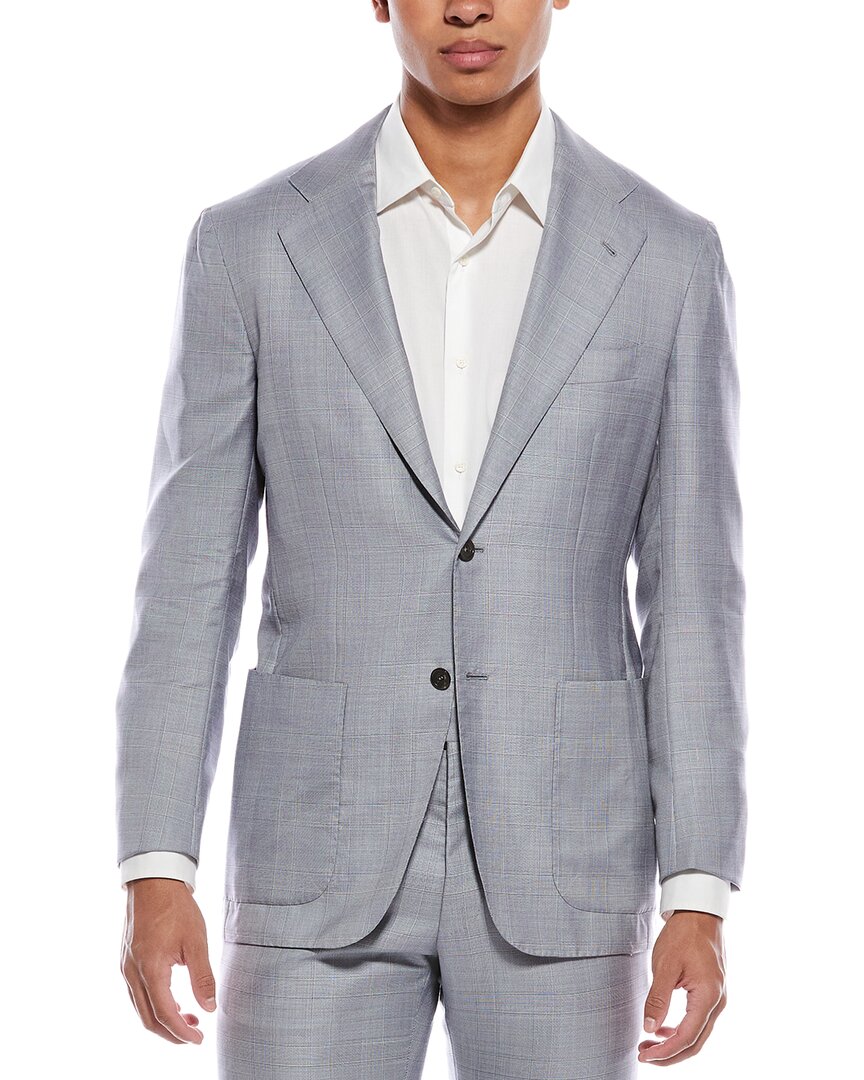 Kiton 2Pc Cashmere, Linen, & Silk-Blend Suit