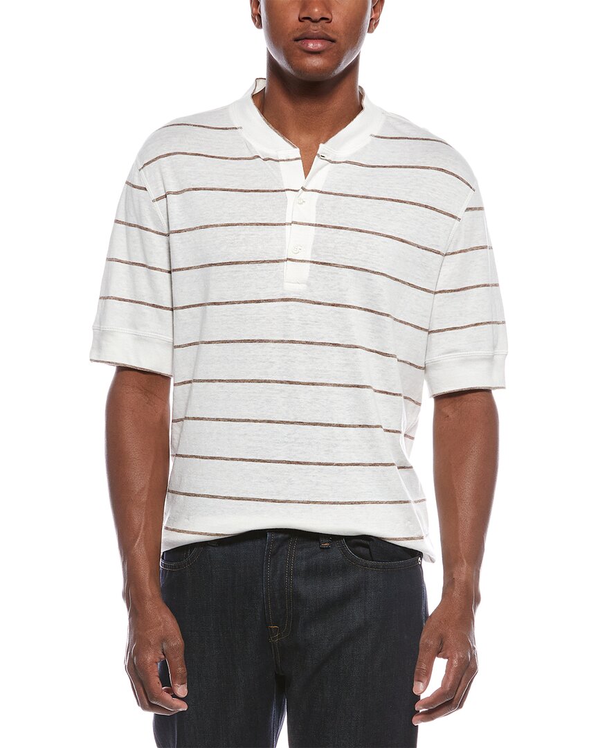 Brunello Cucinelli Linen-Blend Polo Shirt