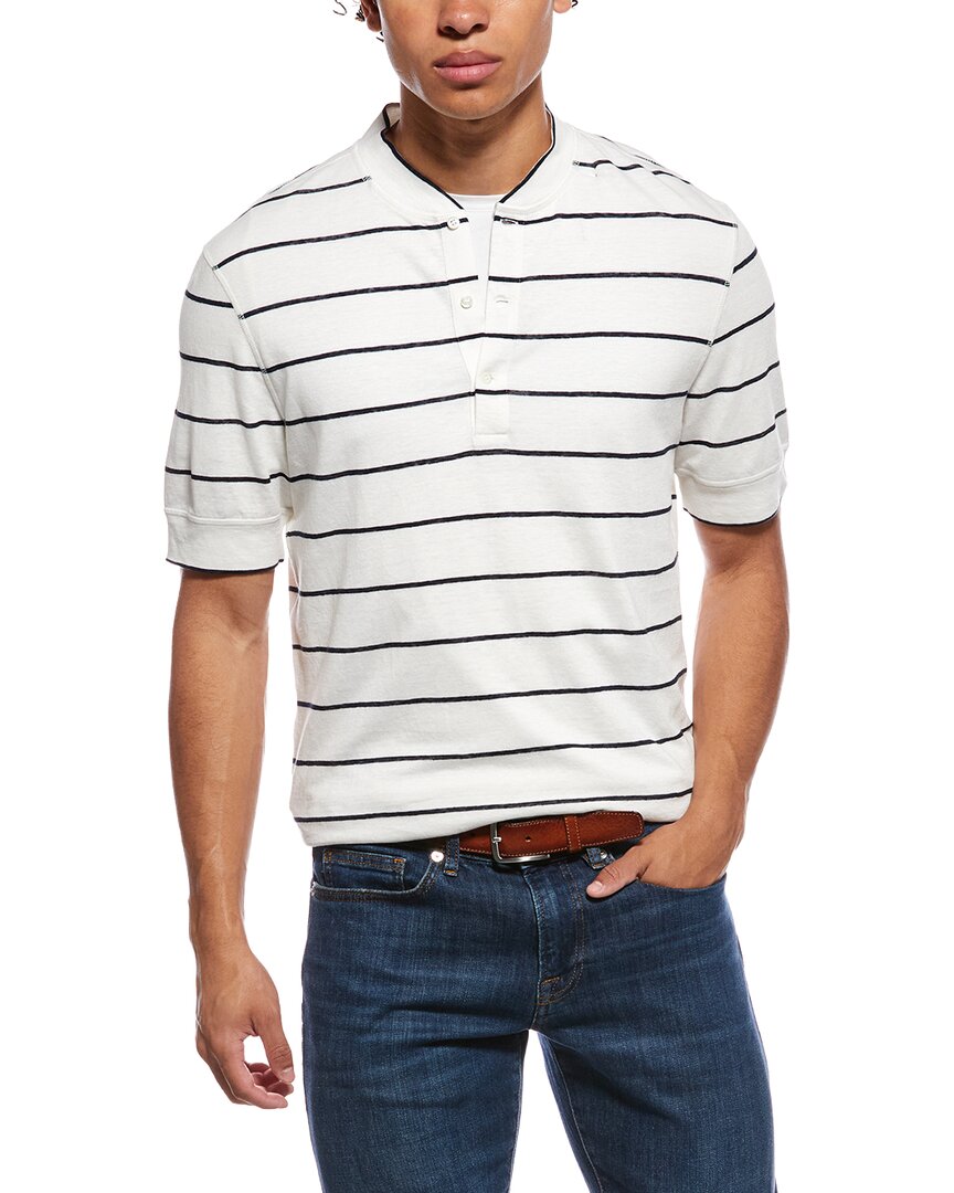 Brunello Cucinelli Linen-Blend Polo Shirt