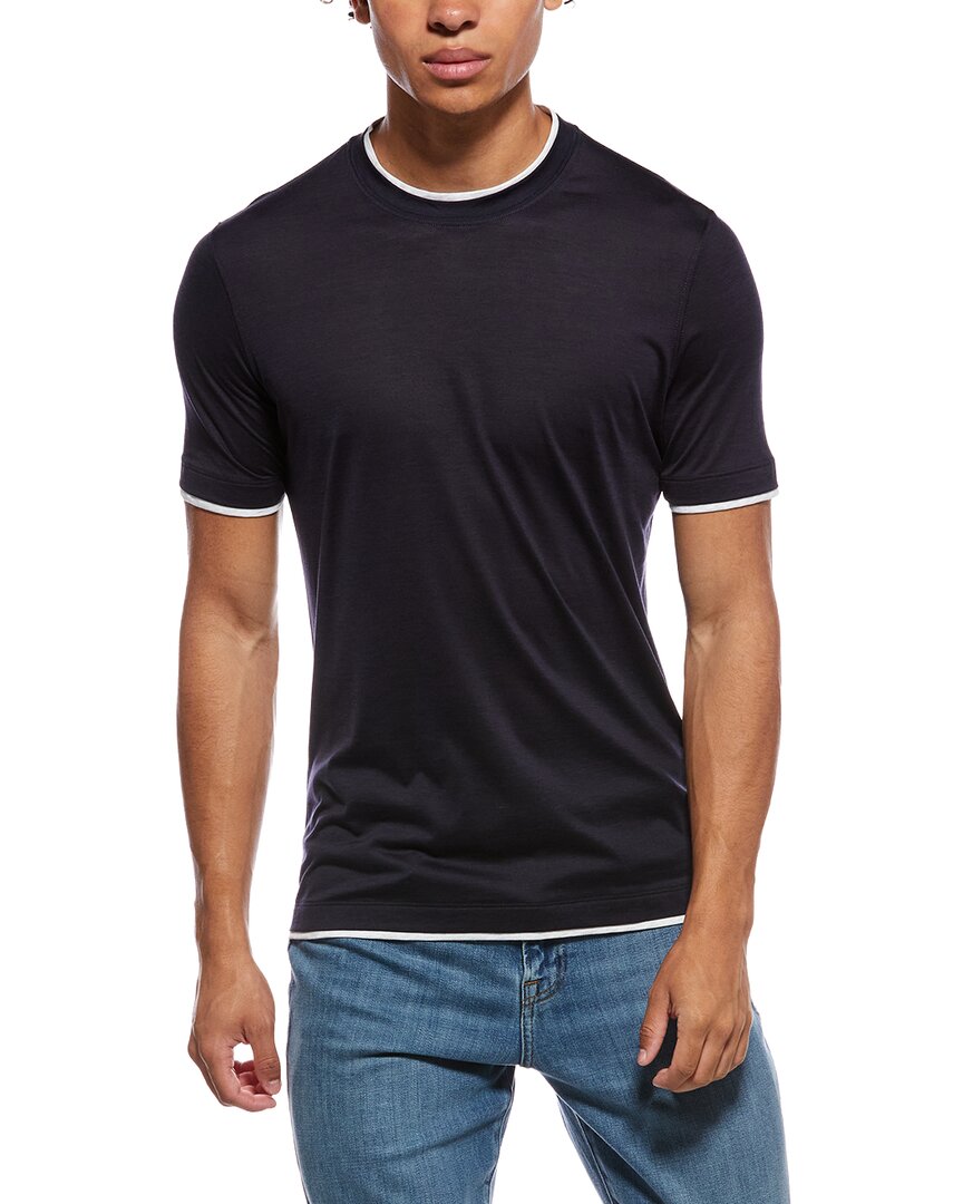 Brunello Cucinelli Silk-Blend T-Shirt