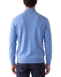 Forte Cashmere 100% Cashmere Mock Neck 1/4-Zip 100% Cashmere Sweater