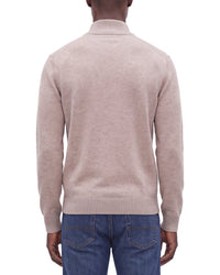 Forte Cashmere 100% Cashmere Mock Neck 1/4-Zip 100% Cashmere Sweater