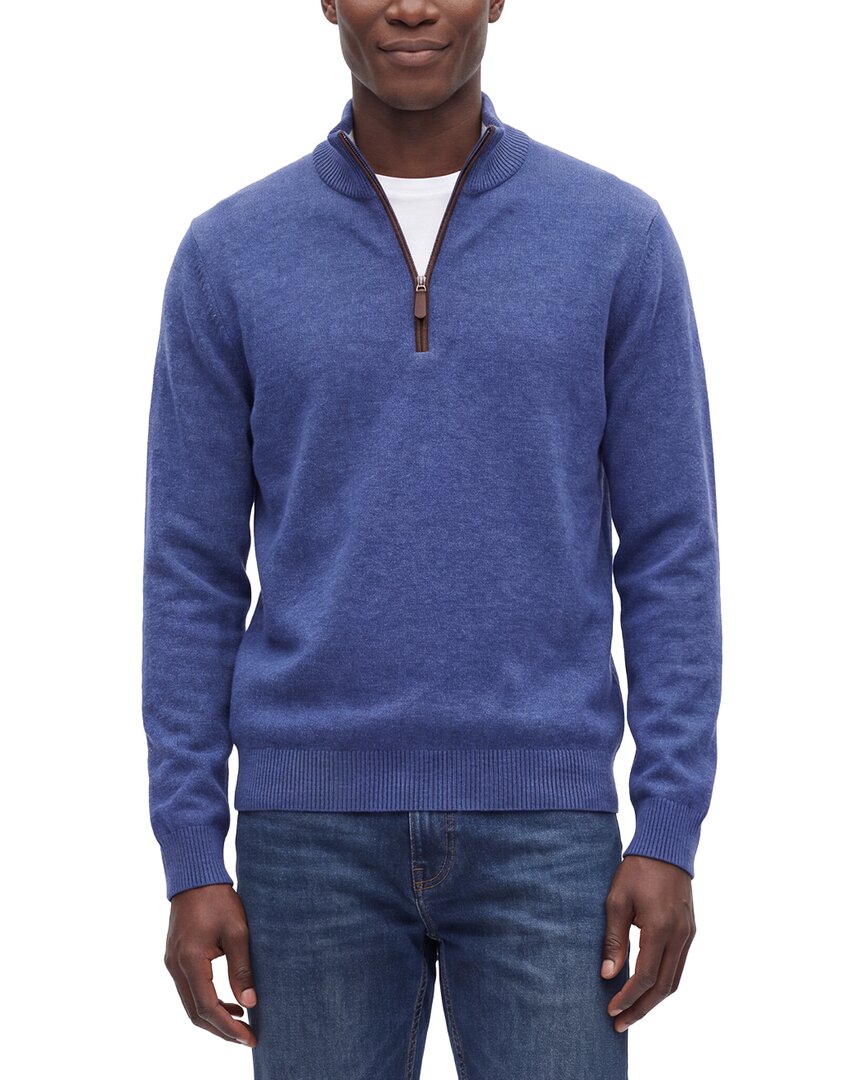 Forte Cashmere 100% Cashmere Mock Neck 1/4-Zip 100% Cashmere Sweater