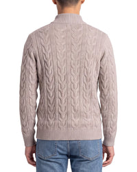 Forte Cashmere 100% Cashmere Cable 1/4-Zip 100% Cashmere Sweater