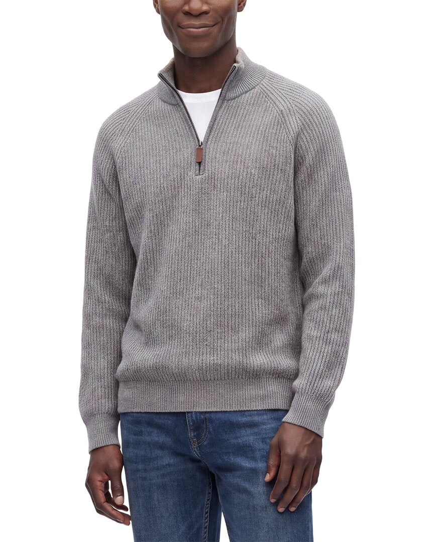 Forte Forte Cashmere 100% Cashmere Mock Neck 1/4-Zip 100% Cashmere Sweater