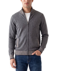 Forte Cashmere 100% Cashmere Mock Neck 100% Cashmere Cardigan