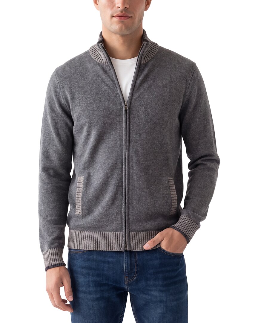 Forte Cashmere 100% Cashmere Mock Neck 100% Cashmere Cardigan