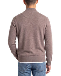 Forte Cashmere 100% Cashmere Mock Neck 1/4-Zip 100% Cashmere Sweater