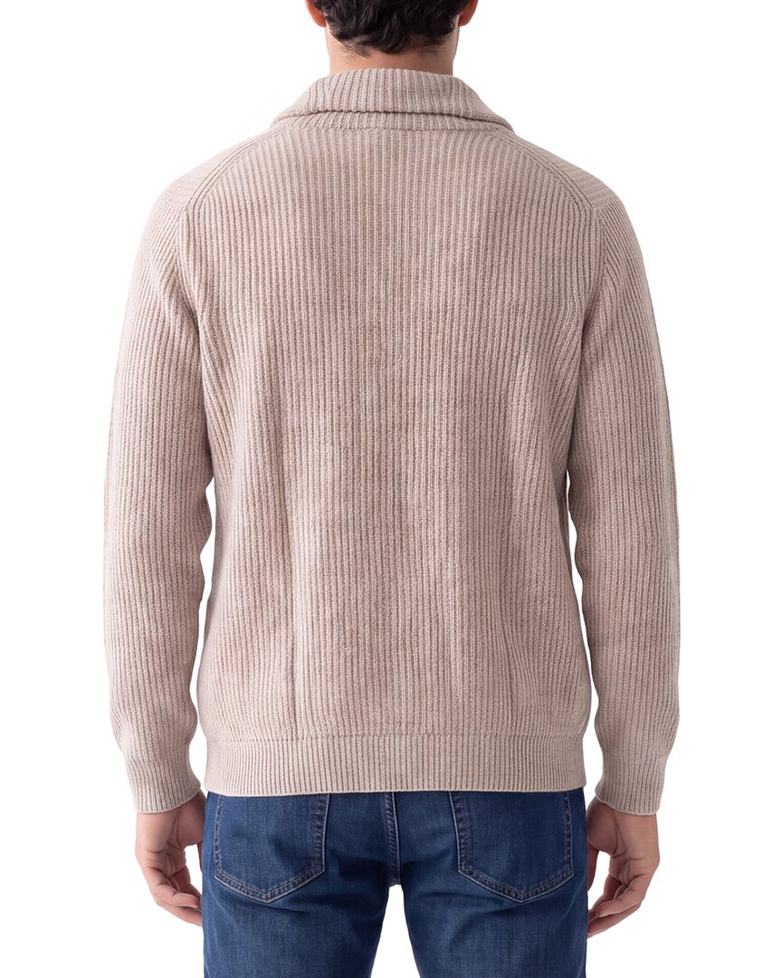 Forte Cashmere Rib Shawl Collar 100% Cashmere Cardigan