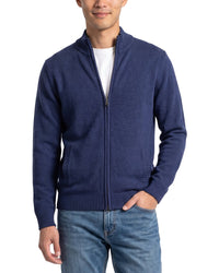 Forte Cashmere 100% Cashmere Mock Neck 100% Cashmere Cardigan