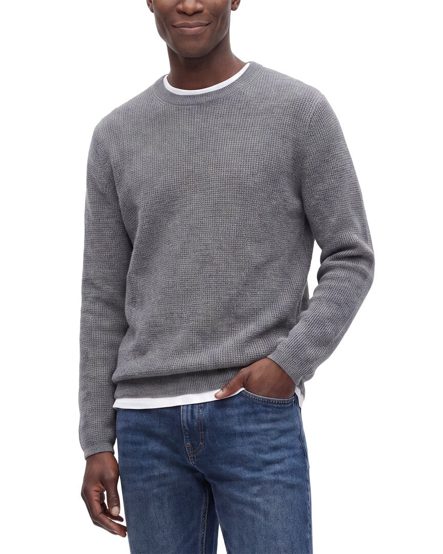 Forte Cashmere 100% Cashmere Thermal Crewneck 100% Cashmere Sweater