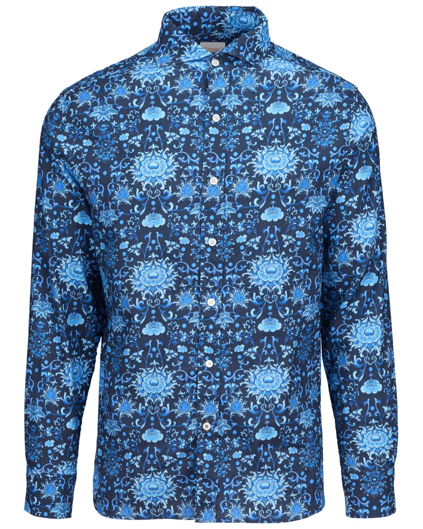 Swims Breeze Linen-Blend Printed Shirt