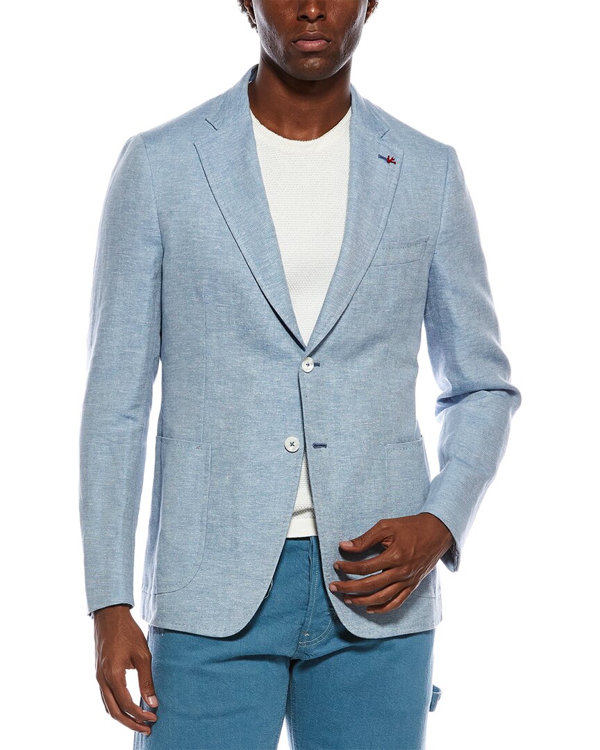 Isaia Isaia Capri Linen, Cashmere, & Silk-Blend Sport Jacket