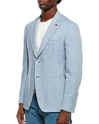 Isaia Isaia Capri Linen, Cashmere, & Silk-Blend Sport Jacket
