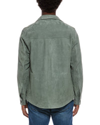 Isaia Suede Shirt Jacket