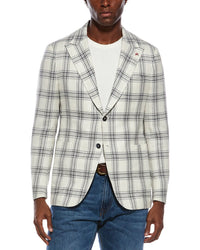 Isaia Isaia Capri Wool, Silk, & Linen-Blend Sport Jacket