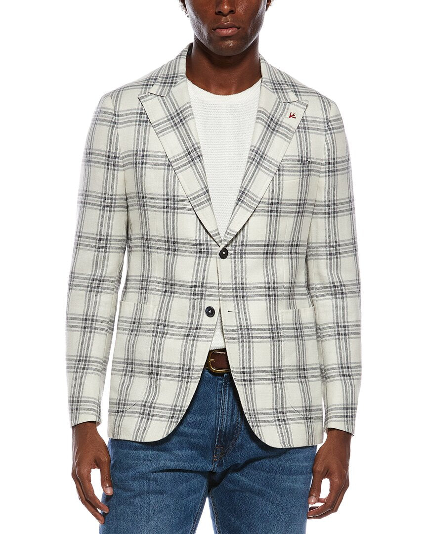 Isaia Isaia Capri Wool, Silk, & Linen-Blend Sport Jacket