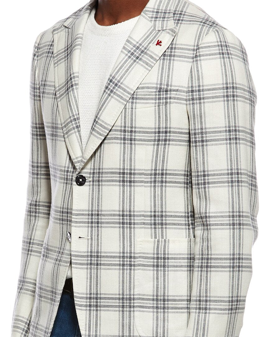 Isaia Isaia Capri Wool, Silk, & Linen-Blend Sport Jacket