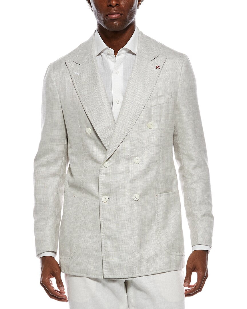 Isaia Isaia Domenico Wool, Silk, & Linen-Blend Blazer
