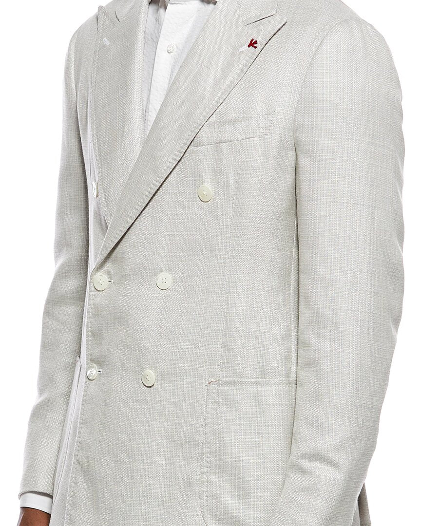 Isaia Isaia Domenico Wool, Silk, & Linen-Blend Blazer