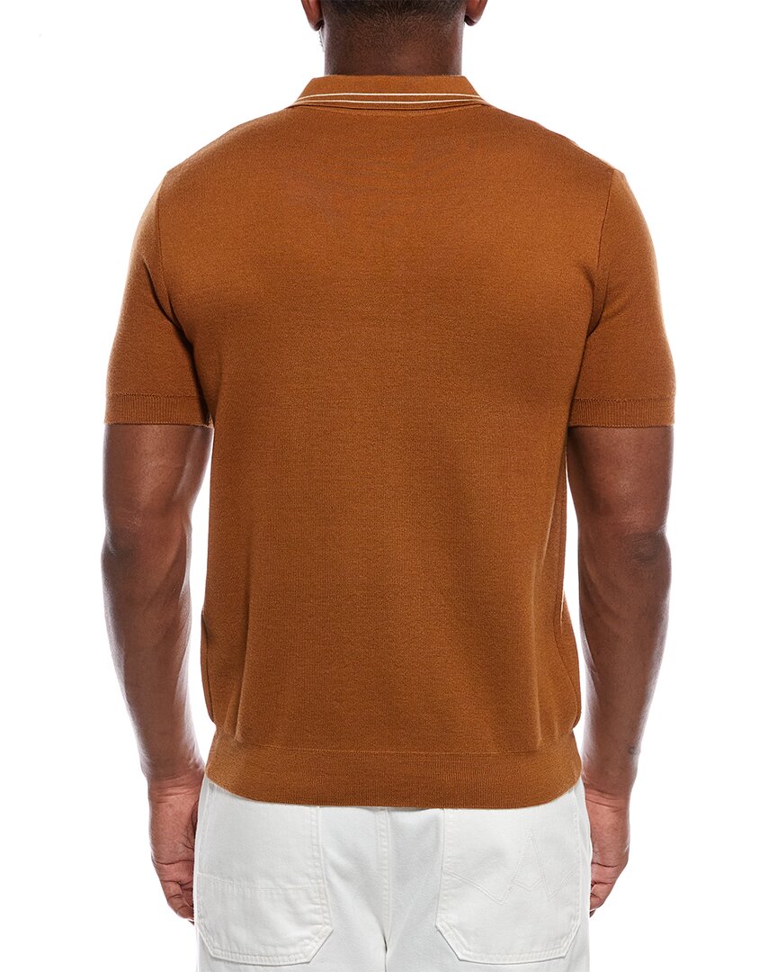 Isaia Isaia Wool, Silk, & Cashmere-Blend Polo Sweater
