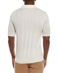Isaia Wool, Silk, & Cashmere-Blend Polo Sweater