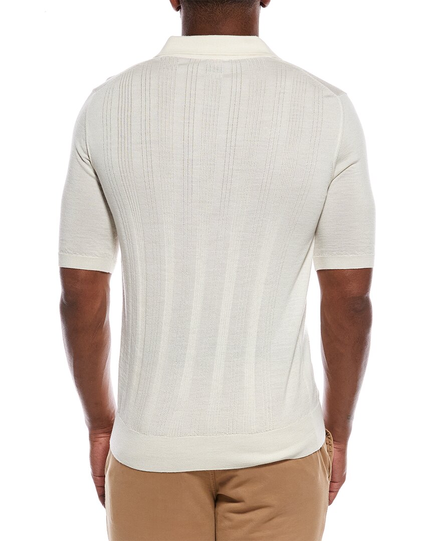 Isaia Wool, Silk, & Cashmere-Blend Polo Sweater