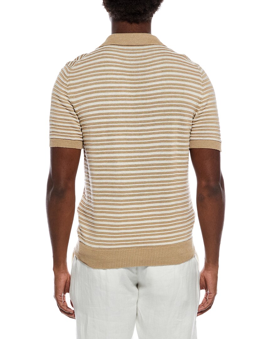 Isaia Silk & Linen-Blend Polo Shirt