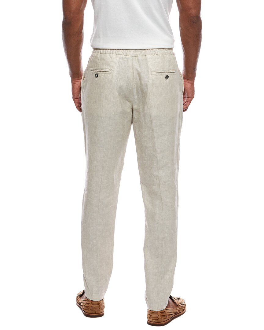 Isaia Drawstring Linen Trouser