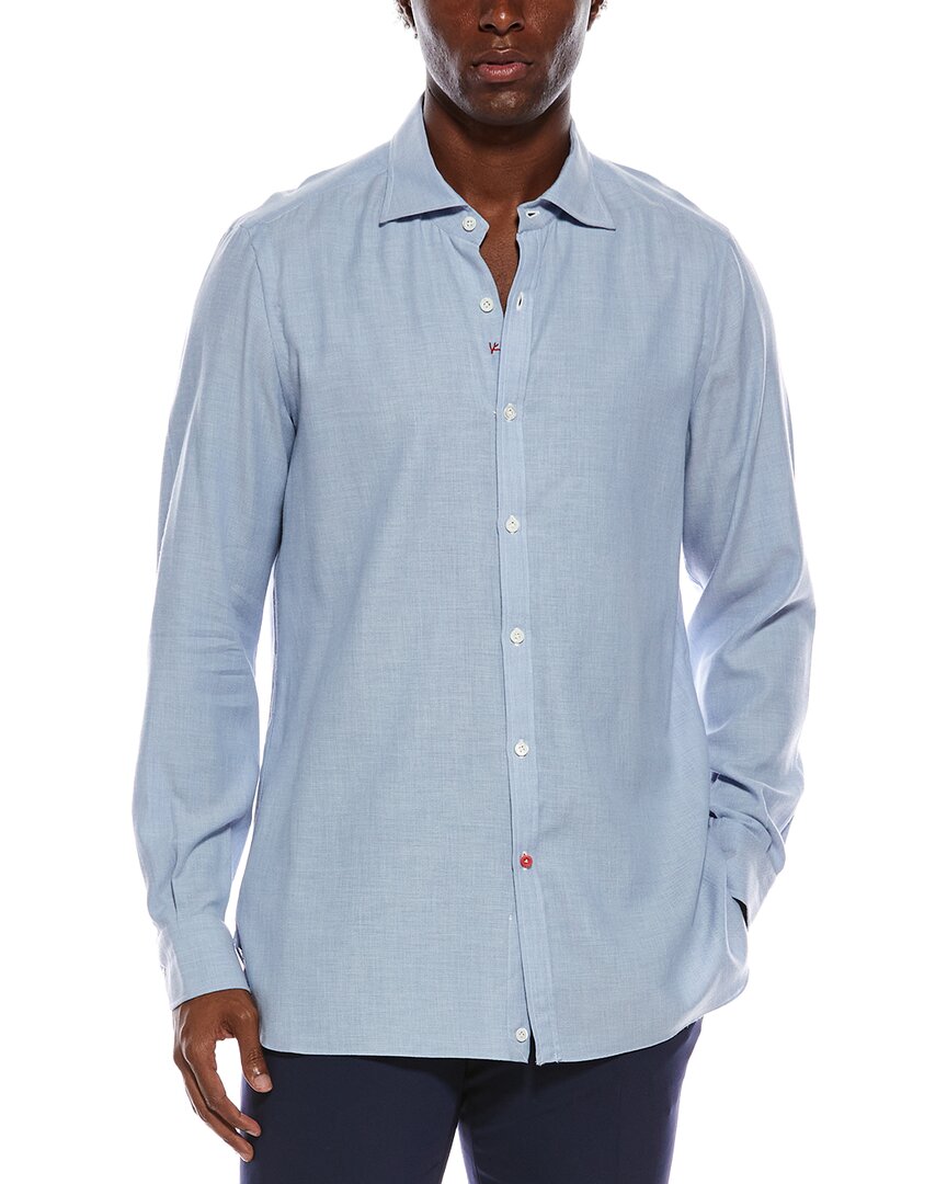 Isaia Cashmere-Blend Sport Shirt