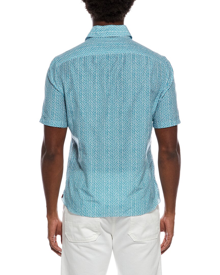 Isaia Isaia Silk-Blend Print Shirt