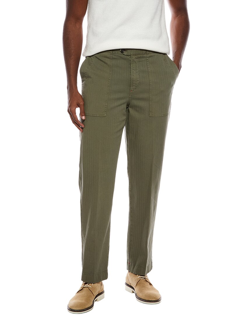 Isaia Linen-Blend Trouser