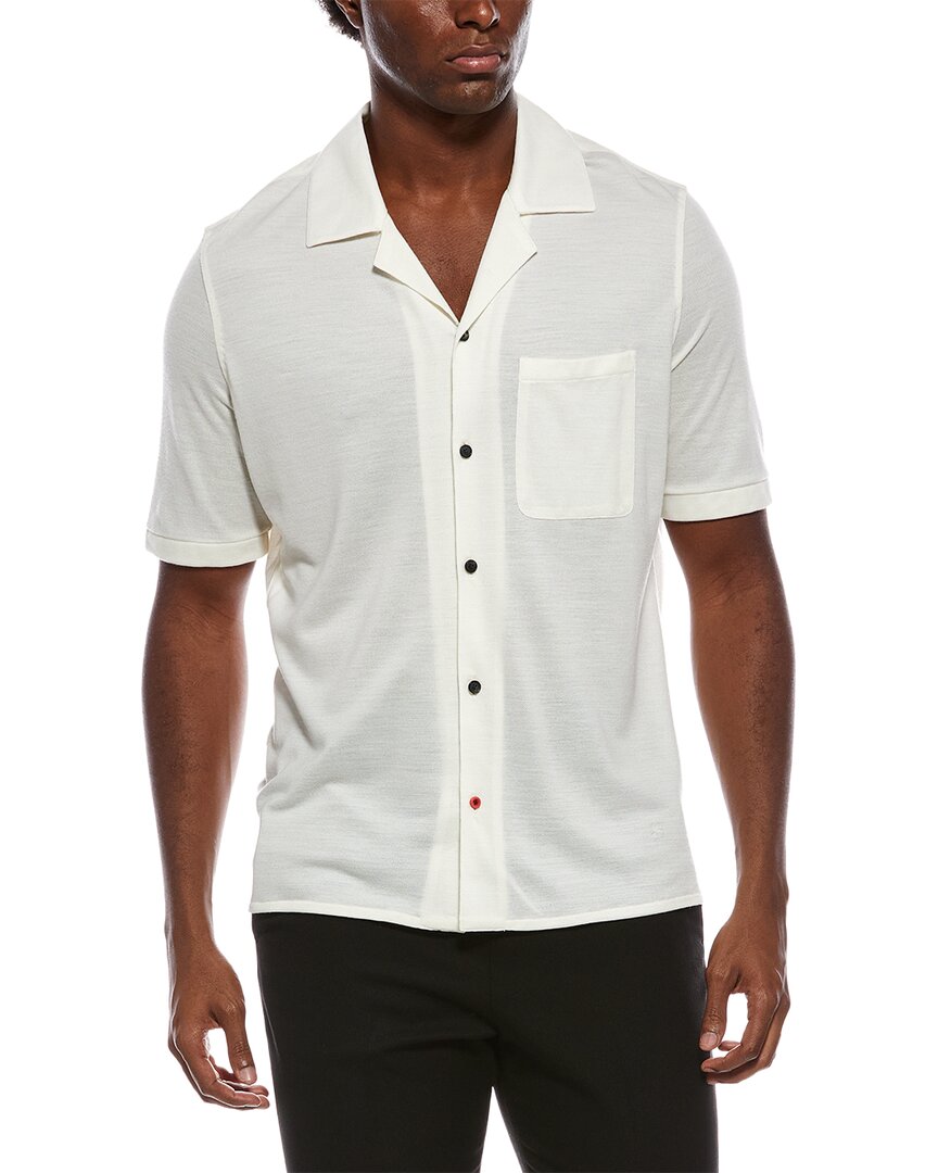 Isaia Wool Jersey Shirt