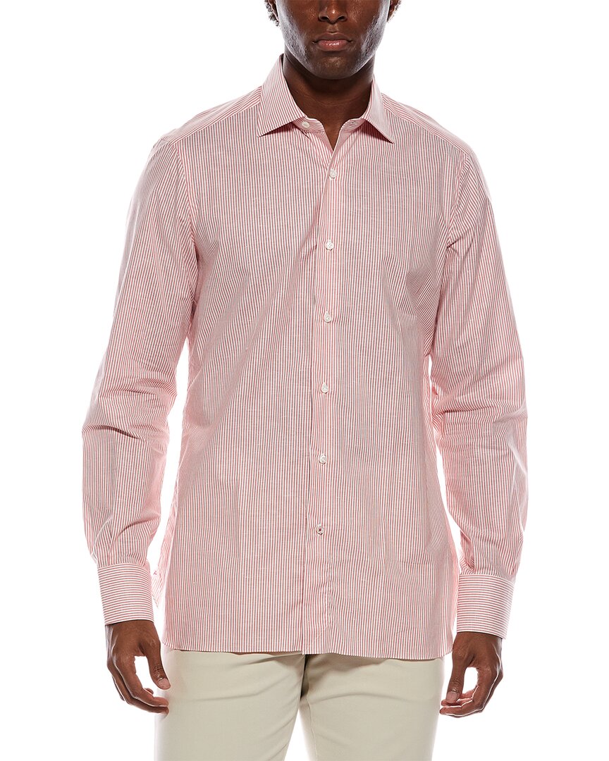 Isaia Isaia Linen-Blend Dress Shirt