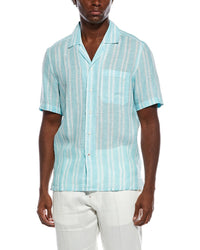 Isaia Isaia Camp Linen Shirt