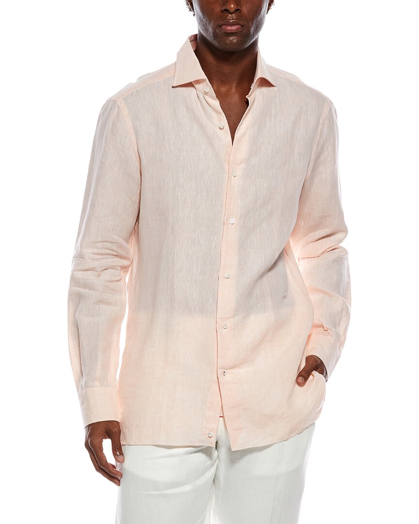 Isaia Isaia Linen Dress Shirt